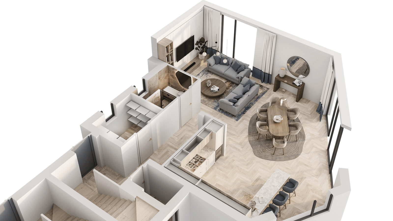 Villa Adria apartments 2st floor - first floor 2-1